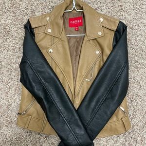 Guess Two-Toned Leather Jacket
